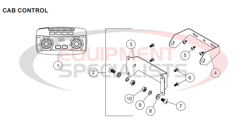 Western Tornado Fleetflex 201211 Cab Control Parts Diagram Breakdown Diagram