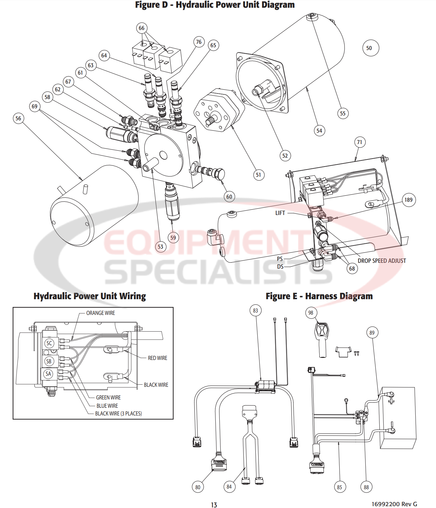 Buyers MD Hydraulics Parts Diagram Breakdown Diagram