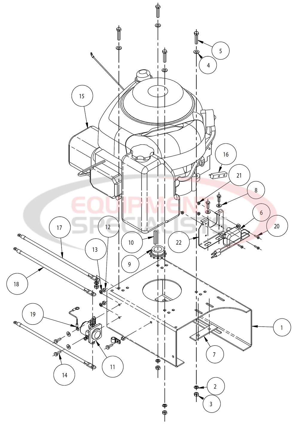 Buyers Salt Dogg Gas 1.5 yd - 2.5 yd Engine Diagram Breakdown Diagram