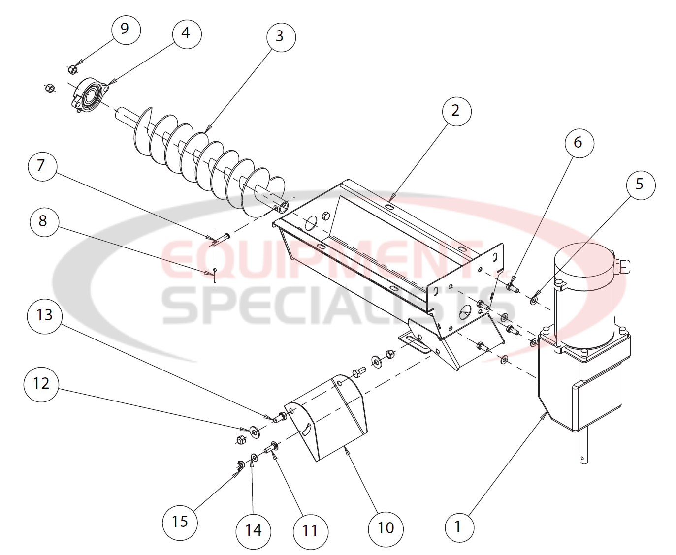 Buyers TGS03 Trough Assembly Diagram Breakdown Diagram