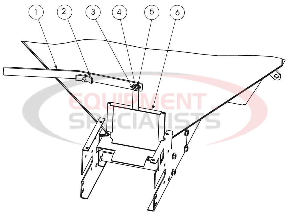 Buyers SaltDogg 1400601SS 1400701SS Feed Gate Diagram Breakdown Diagram