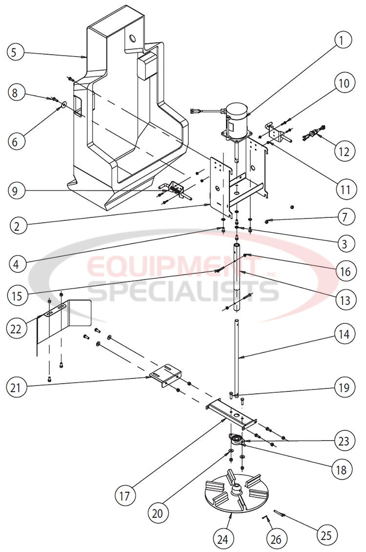 Buyers Saltdogg SHPE3000 Parts Breakdown Diagram