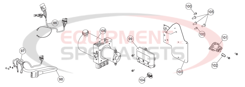 Western Ultramount HTS Electrical Components Diagram Breakdown Diagram