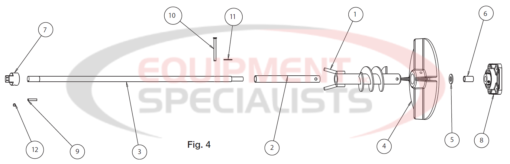 Buyers SaltDogg TGS05B Spinner Parts Diagram Breakdown Diagram