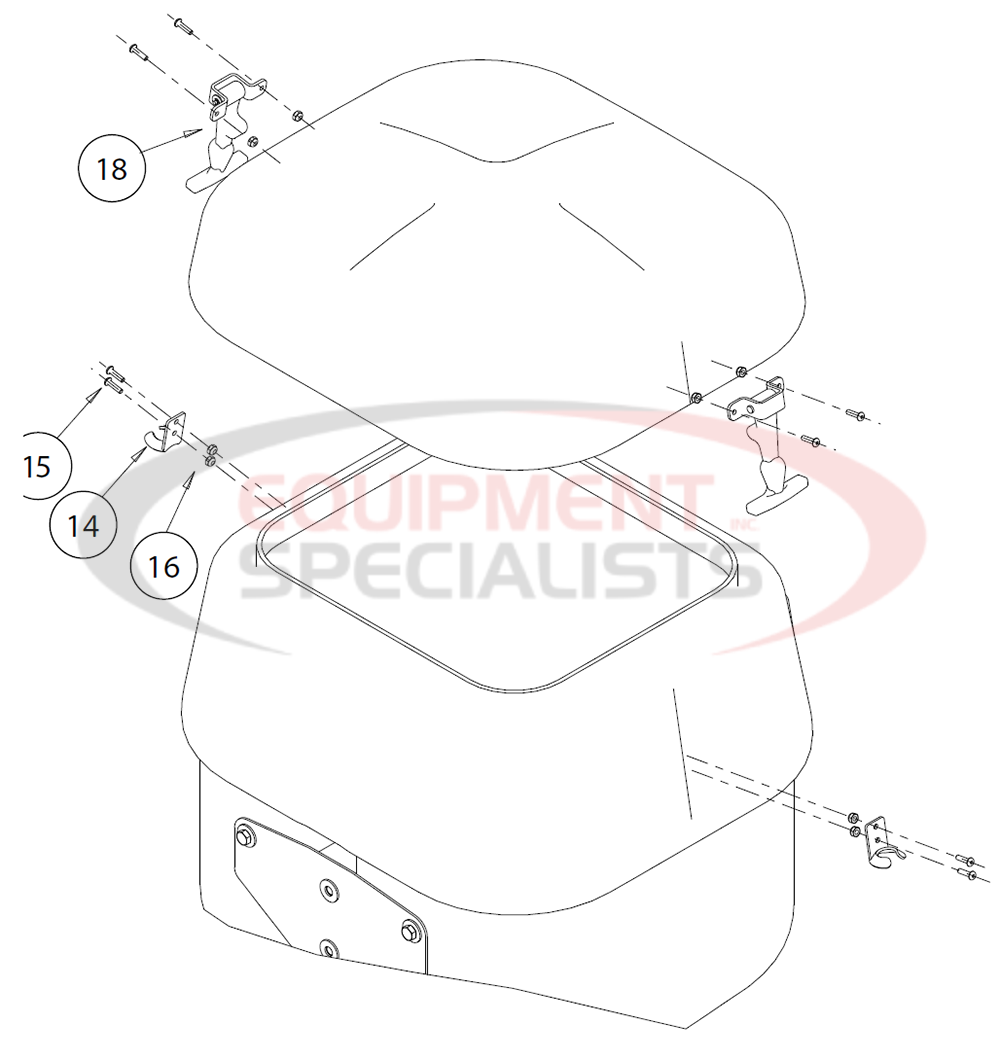 Buyers SaltDogg TGSUVPROA Cover Latches Diagram Breakdown Diagram