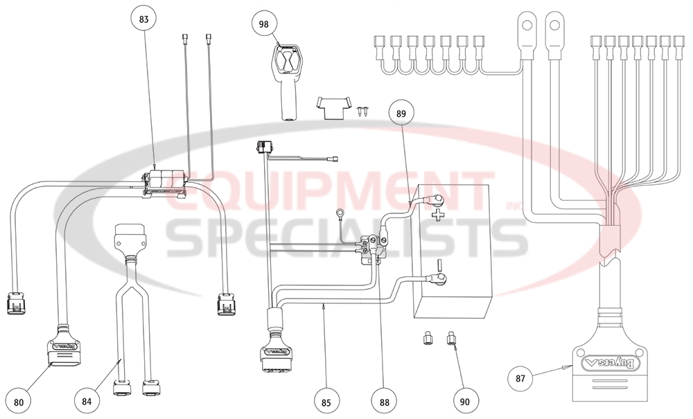 Buyers Snow Dogg XP Harness Diagram Breakdown Diagram