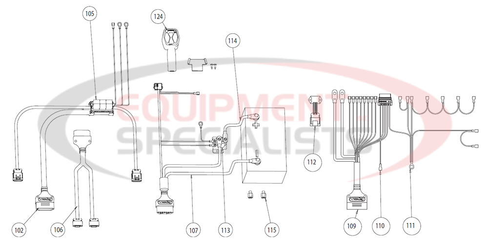 Buyers Snow Dogg VXF Wiring Harness Diagram Breakdown Diagram