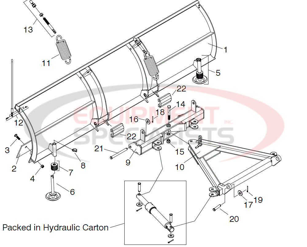 Drive Pro 5' and 6' Diagram Breakdown Diagram