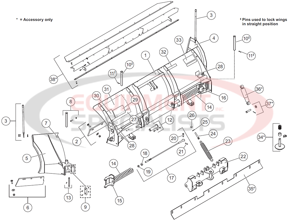 Western Prodigy Moldboard Diagram Breakdown Diagram