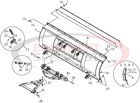 Meyer CP Plow Parts Diagram Breakdown Diagram