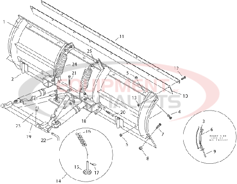 Meyer TM Poly Moldboard Diagram Breakdown Diagram