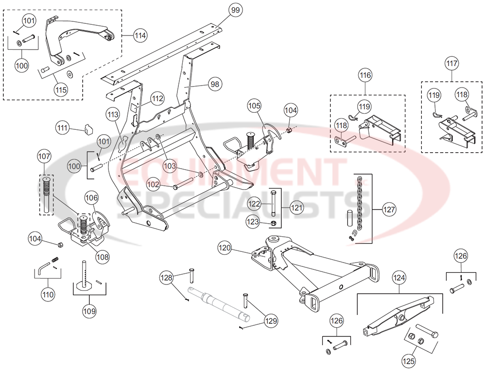 Western Prodigy Liftframe and A Frame Diagram Breakdown Diagram