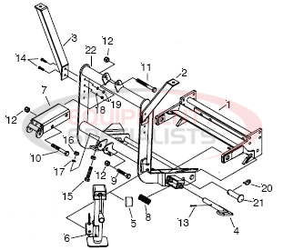 Meyer EZMount Plus Mount CLF Diagram Breakdown Diagram