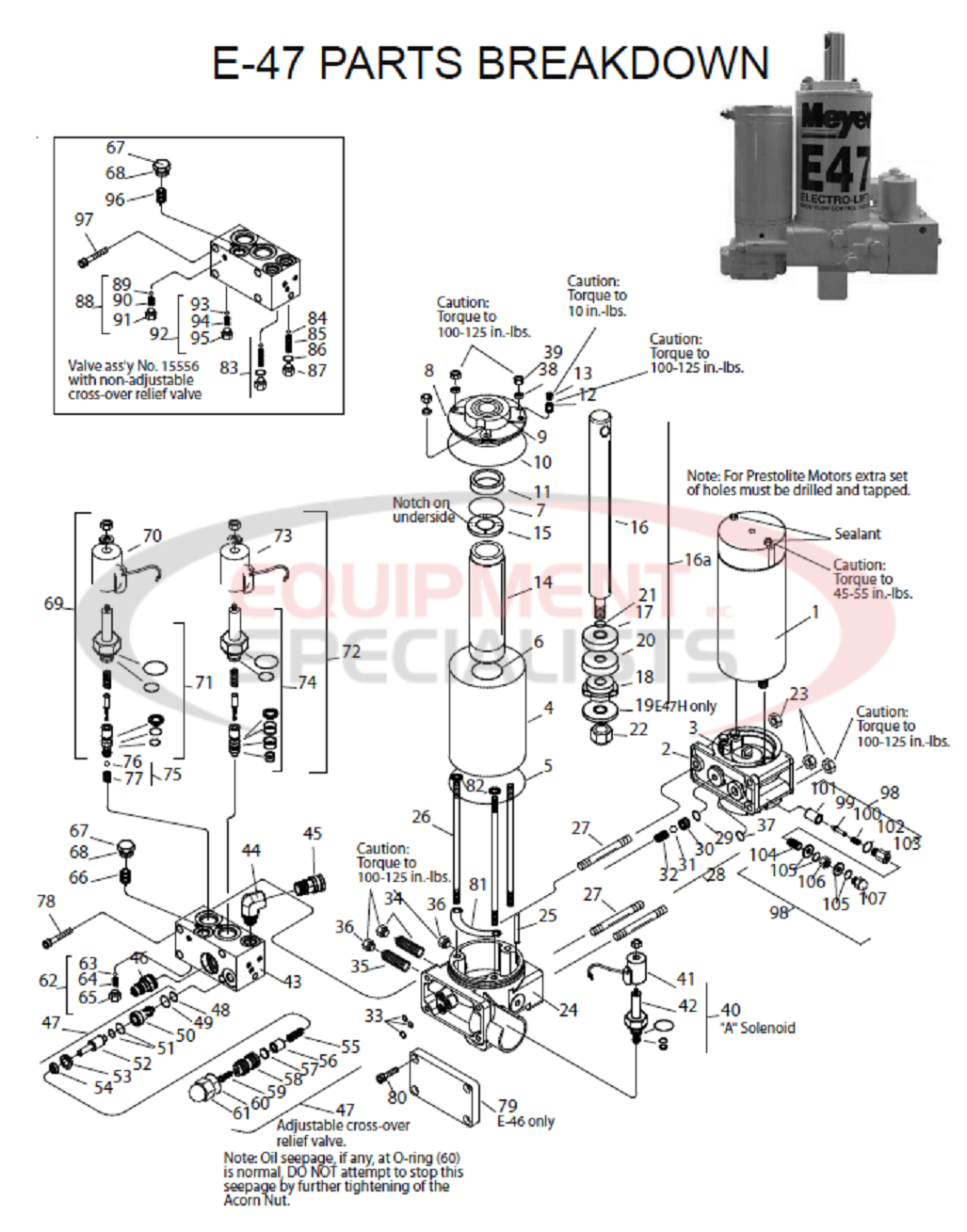 Meyer E-47 Parts Diagram Breakdown Diagram