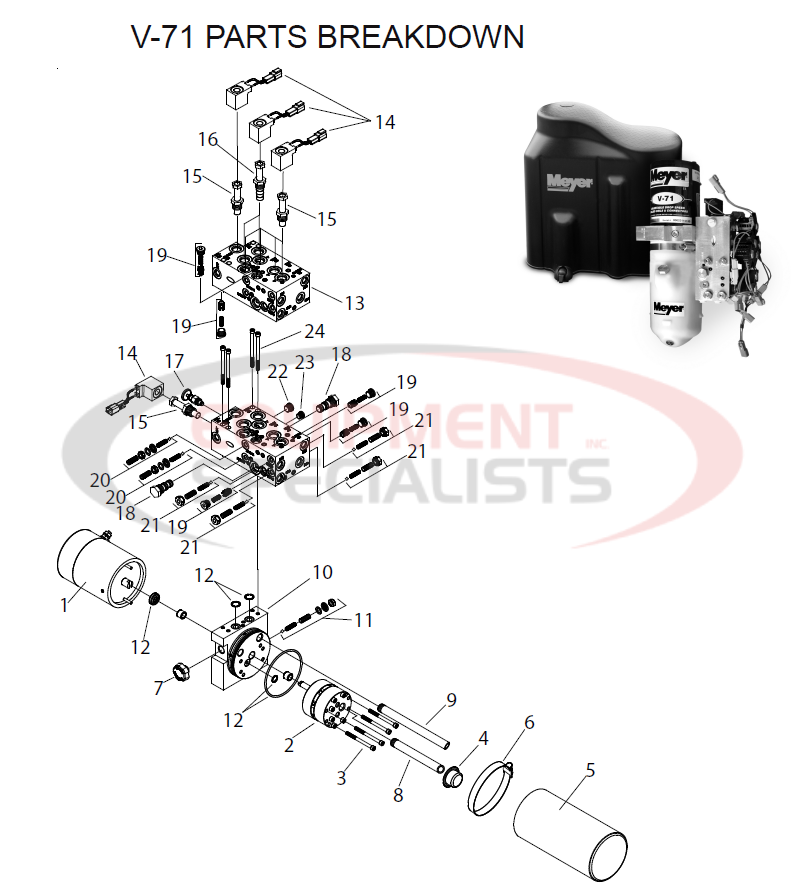 Meyer V-71 Parts Diagram Breakdown Diagram