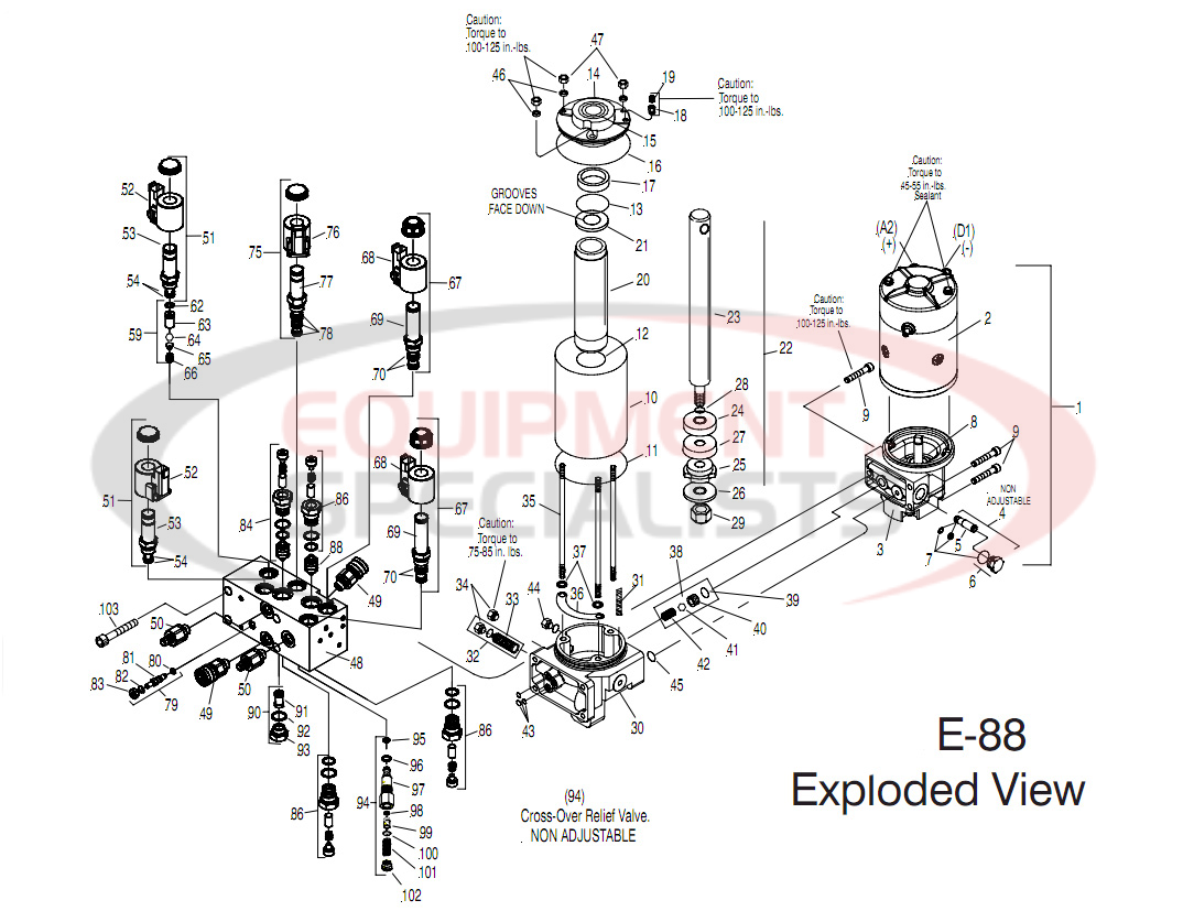 Meyer E-88 Parts Breakdown Breakdown Diagram