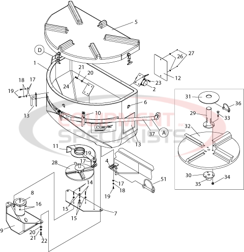 Meyer Mate Tailgate Spreader Diagram Breakdown Diagram