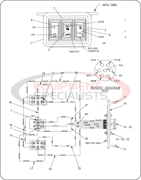 Meyer PV Hopper Spreader Electric Control Box Diagram Breakdown Diagram