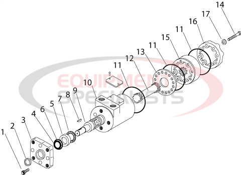 Meyer PV Hopper Spreader Hydraulic Motor Diagram Breakdown Diagram