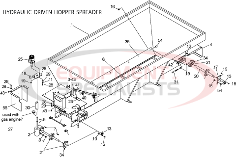 Meyer PV Hydraulic Driven Carbon Steel Hopper Diagram Breakdown Diagram