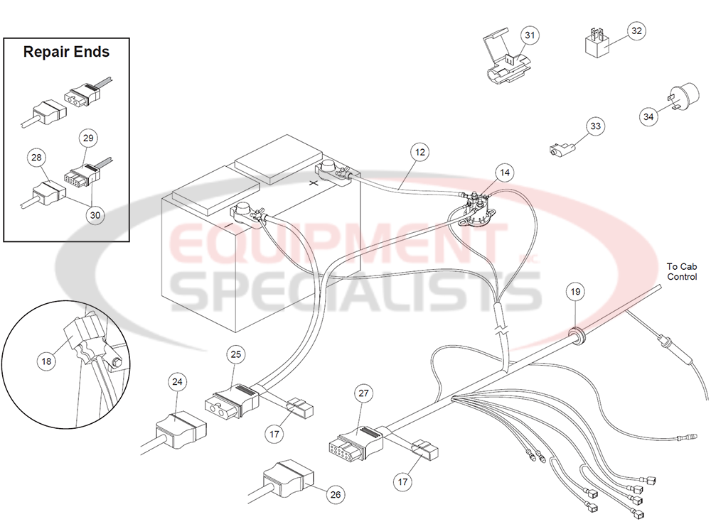 Western Electrical Relay Wiring Harness Diagram Breakdown Diagram