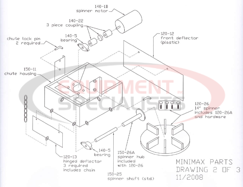 Smith Mini Max Spinner Diagram Breakdown Diagram