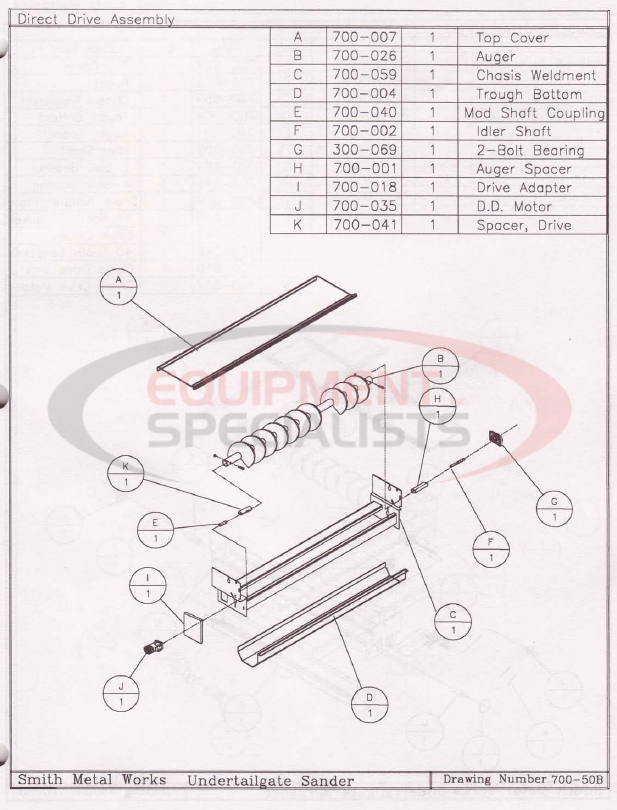 Smith Under Tailgate Drive Assembly Diagram Breakdown Diagram