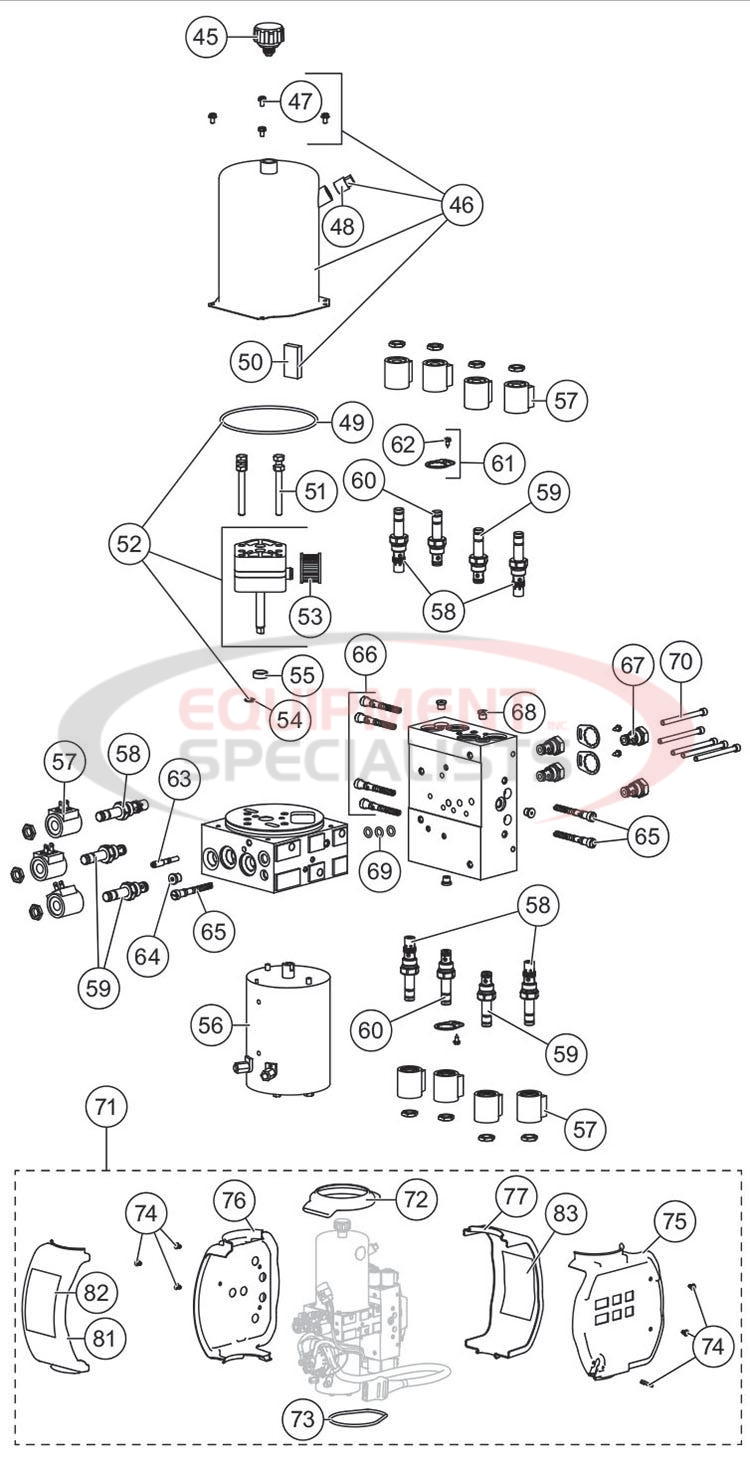 MVP3 Hydraulic Unit Breakdown Diagram