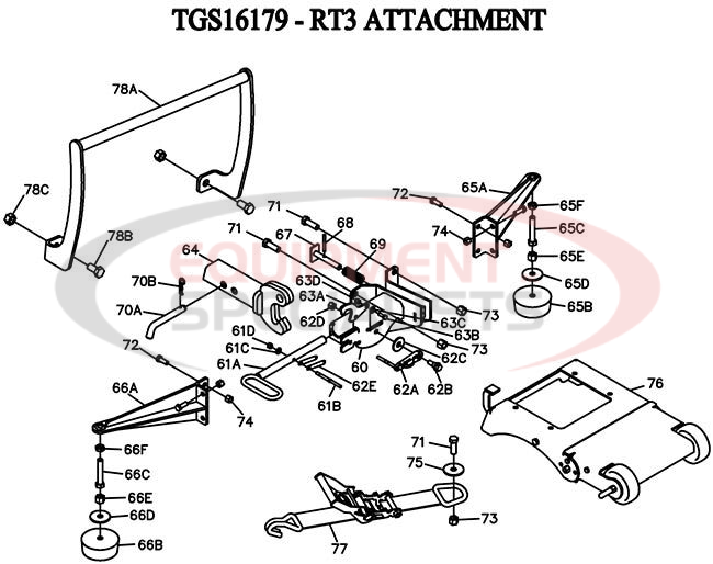 BOSS TGS RT3 ATTACHMENT Diagram Breakdown Diagram