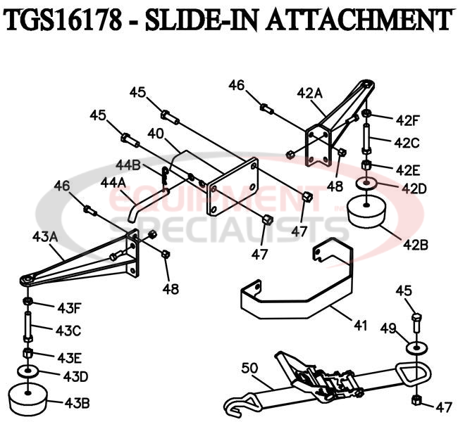 BOSS TGS SLIDE IN ATTACHMENT Diagram Breakdown Diagram