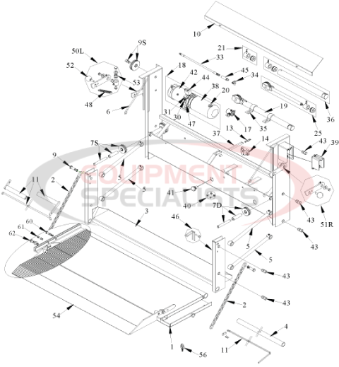 Tommy Gate Original Cargo Van Series Lift Gate Parts Diagram Breakdown Diagram