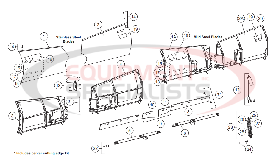 Western Enforcer Blade Components Diagram Breakdown Diagram