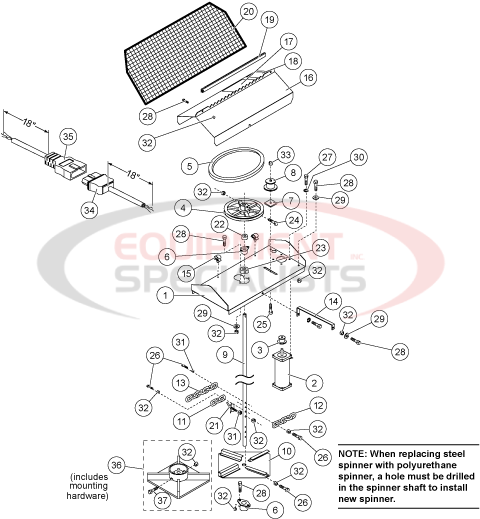 Western Pro-Flo Drive Train Parts Diagram Breakdown Diagram