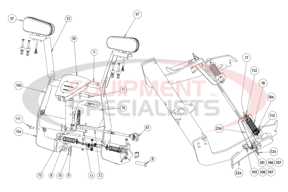 Buyers Snow Dogg Snow Plow Liftframe Diagram Breakdown Diagram