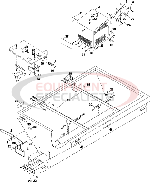 Western Pre-Ice Breaker Spreader Hopper Diagram Breakdown Diagram