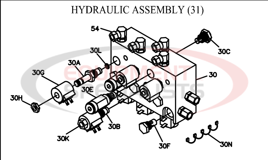 Boss Power VXT Hydraulics Breakdown Diagram