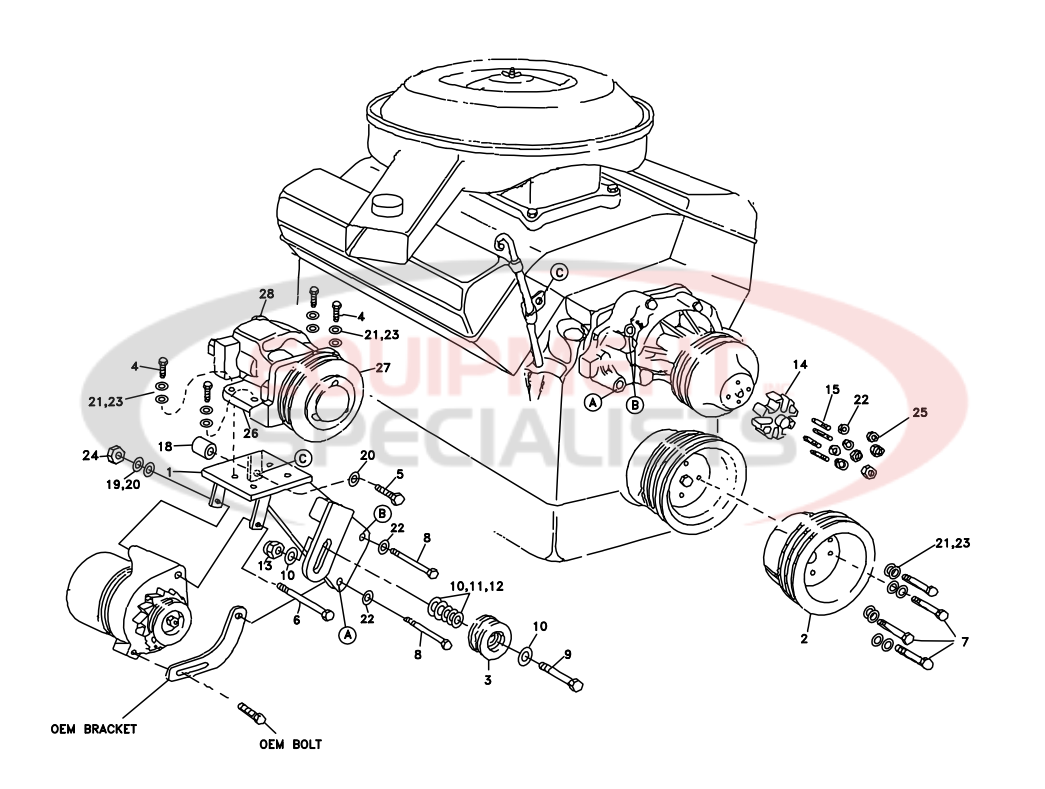 Deweze 700025 Clutch Pump Kit Diagram Breakdown Diagram