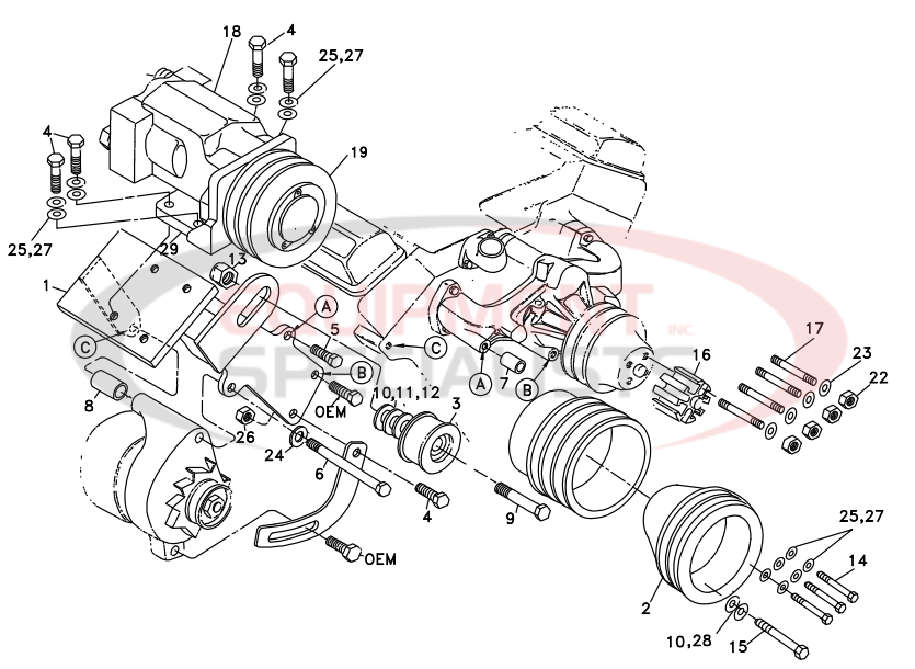 Deweze 700027 Clutch Pump Diagram Breakdown Diagram