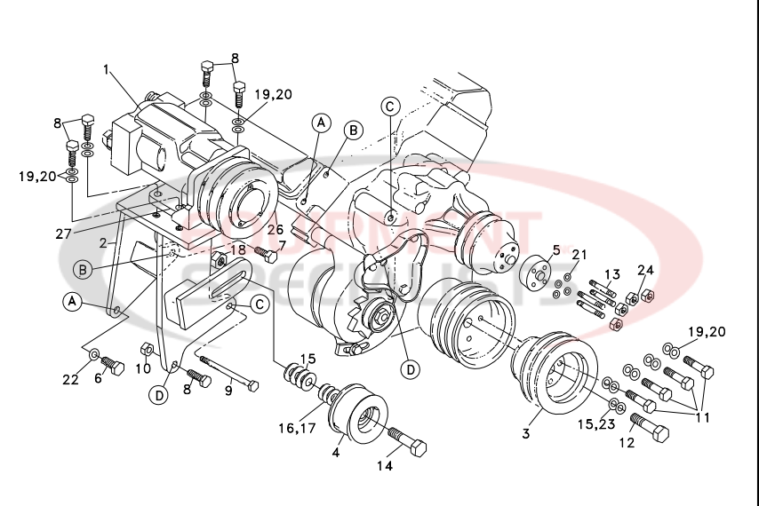 Deweze 700031B Clutch Pump Diagram Breakdown Diagram