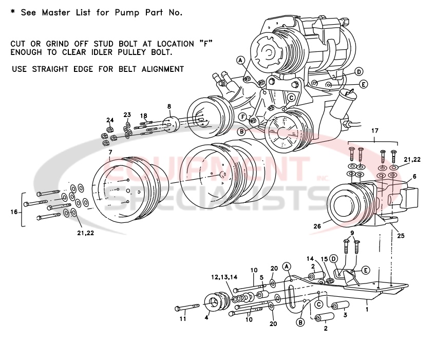 Deweze 700034 Clutch Pump Diagram Breakdown Diagram