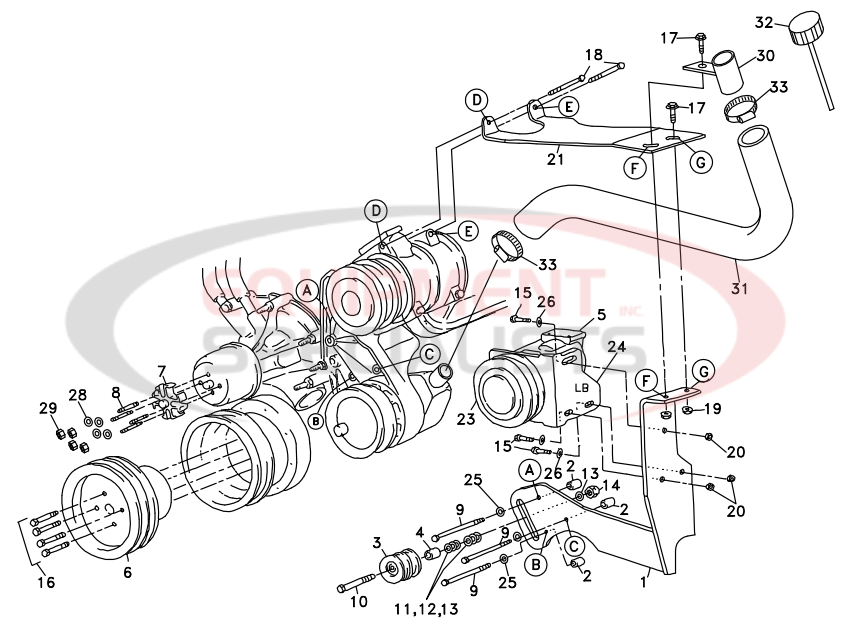 Deweze 700047 Clutch Pump Diagram Breakdown Diagram