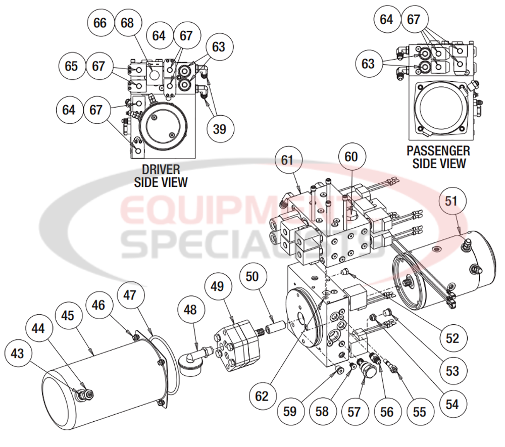 Buyers Snow Dogg VXF2 Hydraulic Diagram Breakdown Diagram