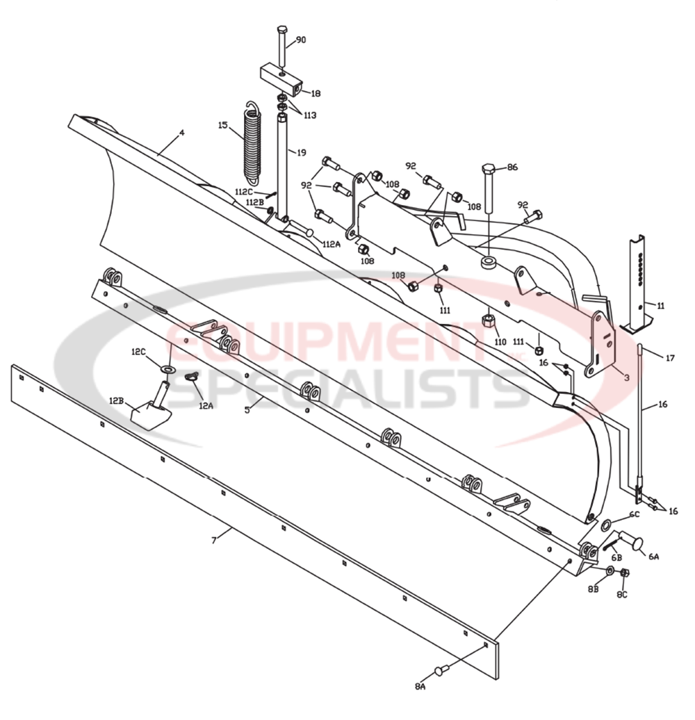 Boss Trip Edge Moldboard Diagram Breakdown Diagram