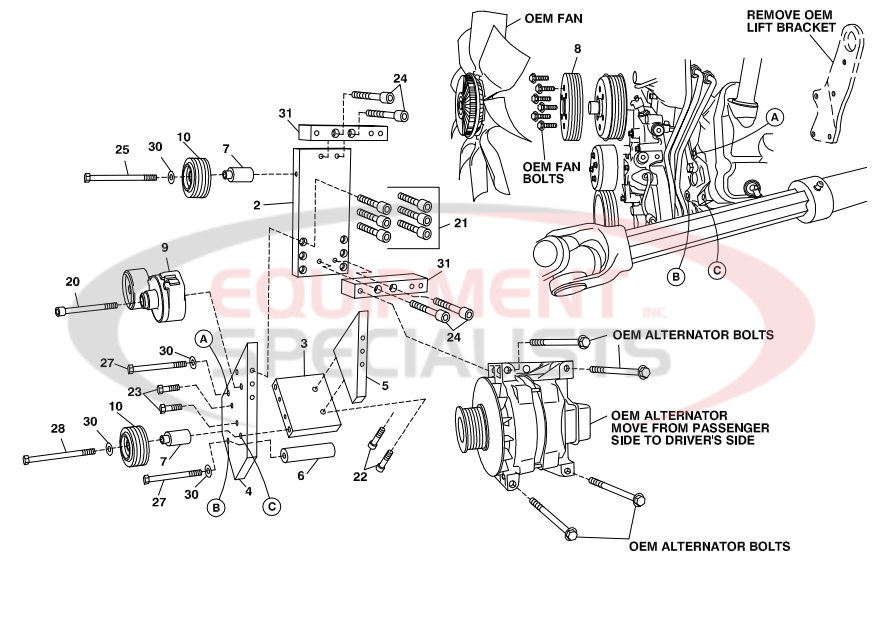 Deweze 700500 Clutch Pump Diagram 2 Breakdown Diagram