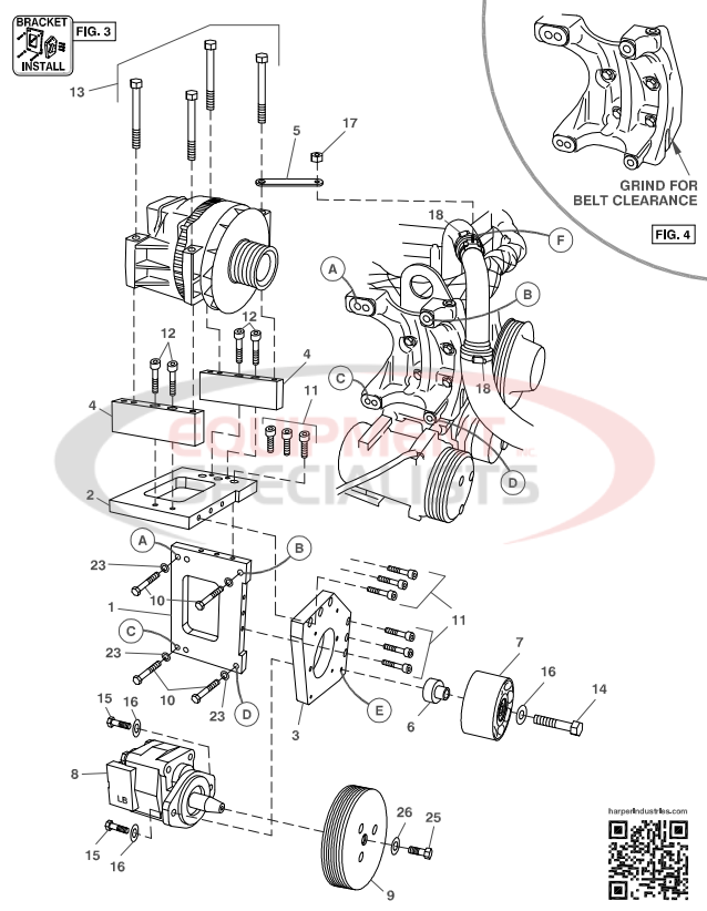 Deweze 700551 Clutch Pump Breakdown Diagram