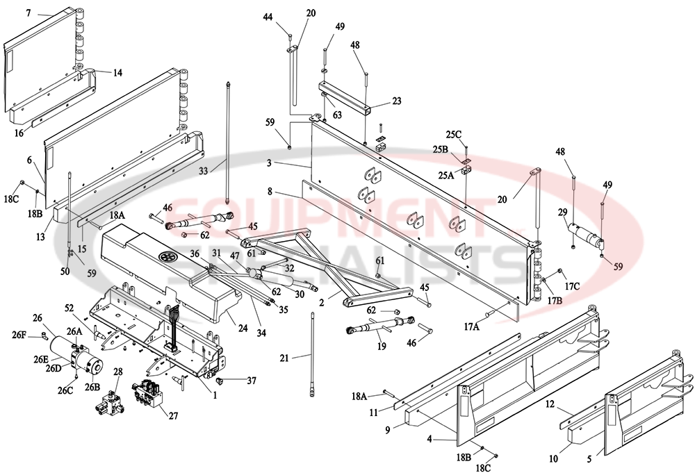 Boss Drag Pro Main Assembly Diagram Breakdown Diagram