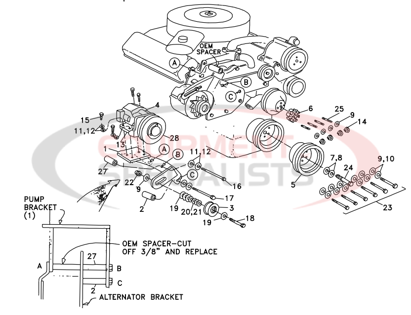 Deweze 700038 Clutch Pump Diagram Breakdown Diagram