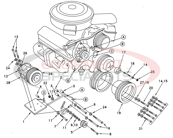 Deweze 700041 Clutch Pump Diagram Breakdown Diagram