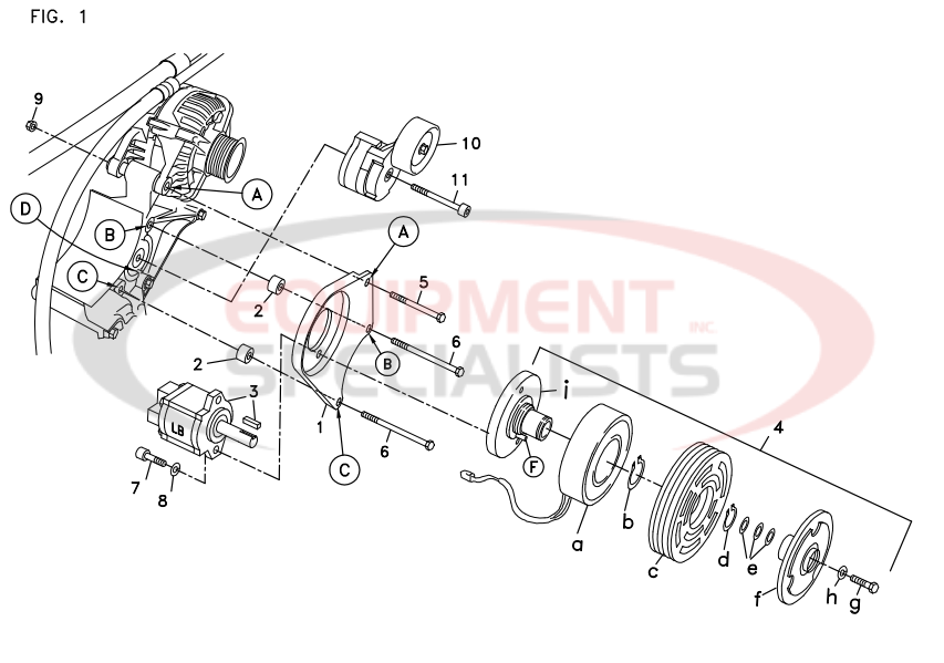 Deweze 700345 Clutch Pump Breakdown Diagram