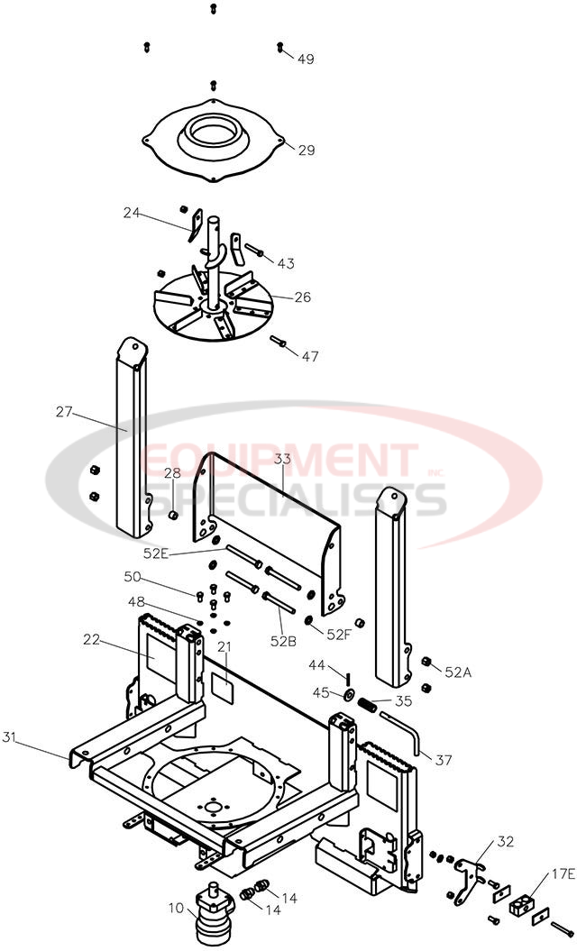 QUICK CUBE CENTER ASSEMBLY Diagram Breakdown Diagram